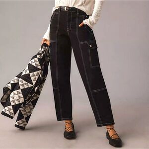Anthropologie Brand New Carson Utility Barrel Pants